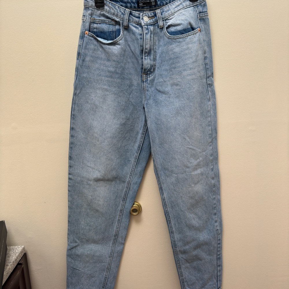 PrettyLittleThing Blue Relaxed Fit Jeans Vintage-Inspired